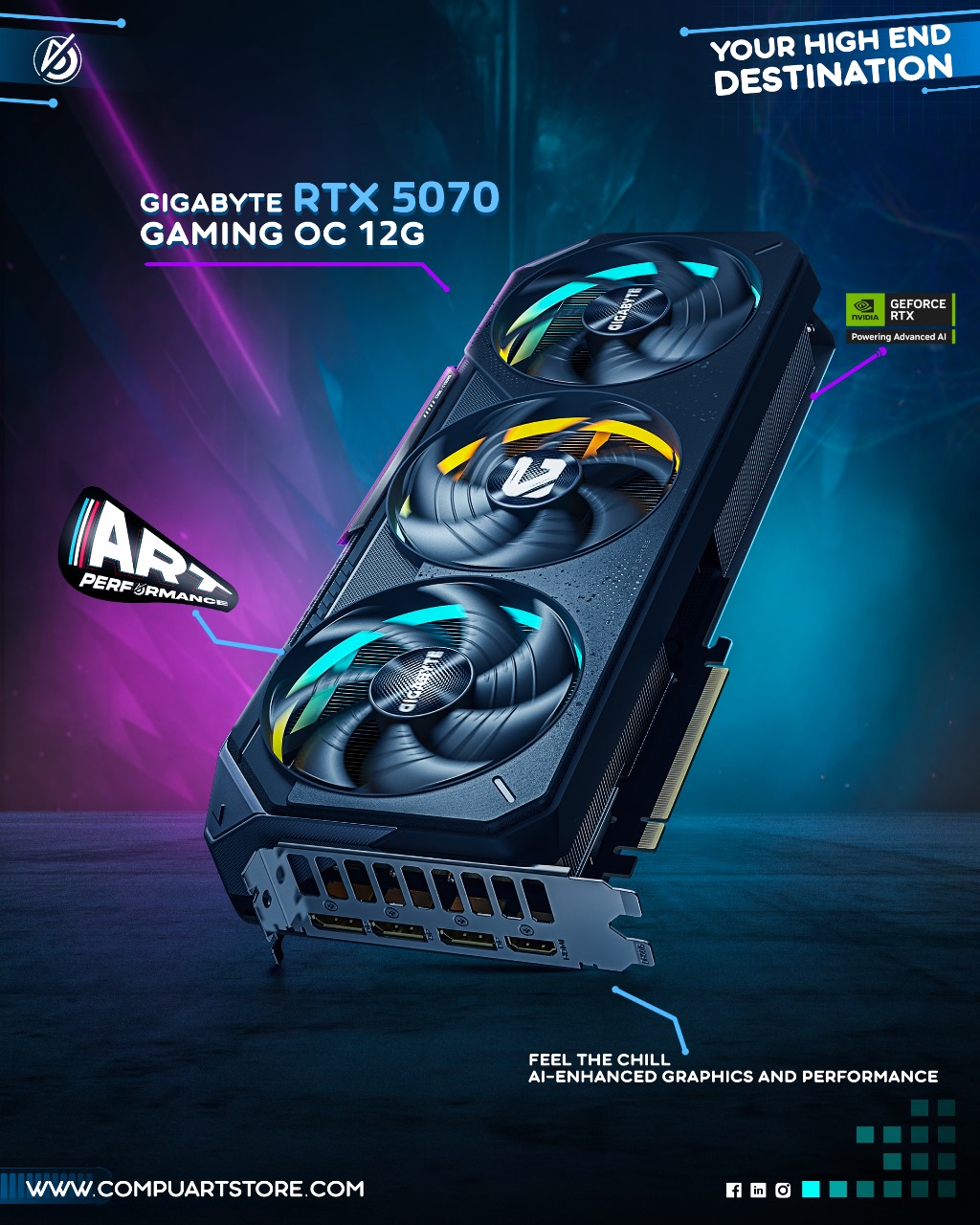 Alternative view of Work Hard. Game Harder With Ultra 7 & RTX 5070